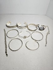 LOT OF178 GRAMS OF .925 STERLING SILVER LADIES BRACELETS SOME VINTAGE - MODERN 56.79 per troy oz