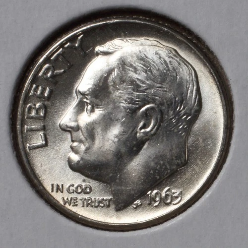 1963-D 10C Roosevelt Dime UNC - Nice torch lines -actual coin
