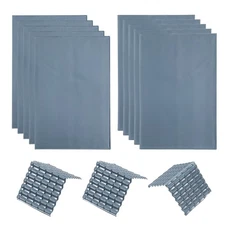 Miniature Roof Tiles PVC for Model Building Dark Grey Pack of 10,1:100