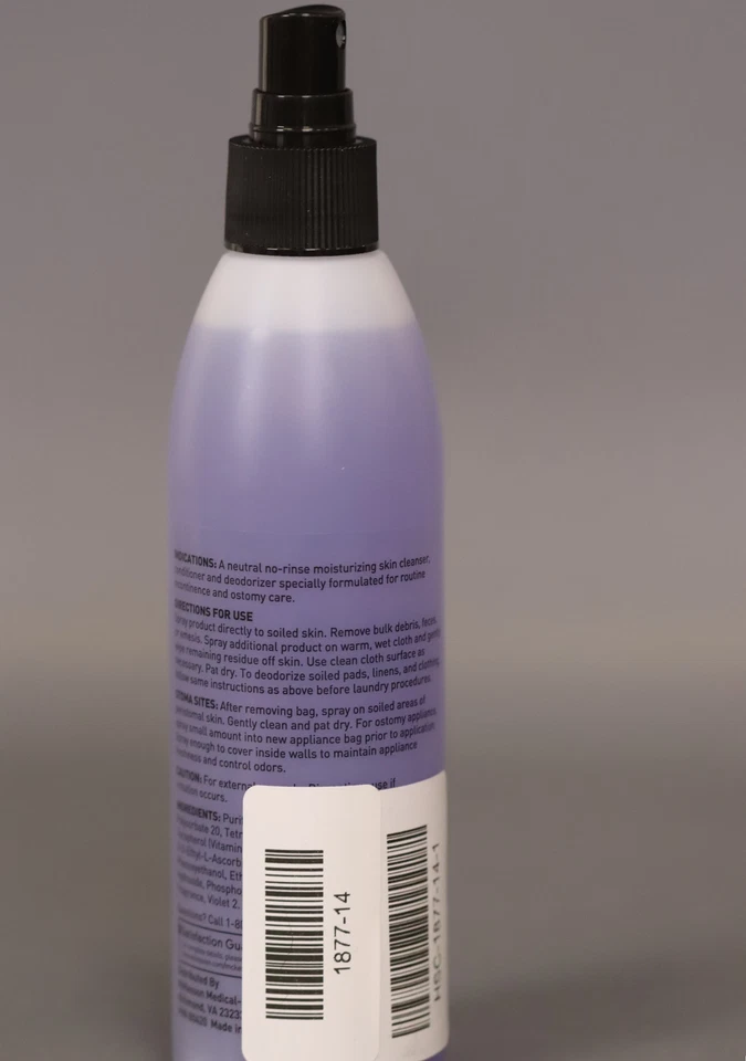 McKesson очищающее средство для промежности и кожи без ополаскивания мытье - 8 унций (отсутствует крышка) - Изображение 2 из 2