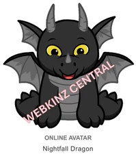 Webkinz Classic Nightfall Dragon *Code Only* (~messaged~)