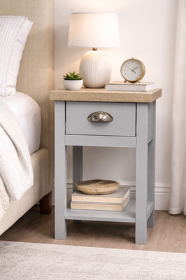 Nachttisch Eiche Schrank klein Nachttisch Schlafzimmer 1 Schublade Holz