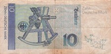 Germany 10  Deutsche Mark  1.8.1991  Series  AY - S5  Circulated Banknotes LA S