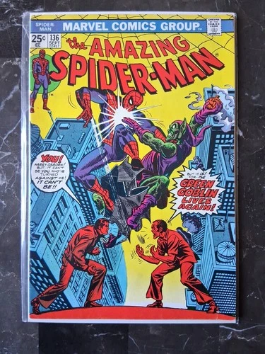 The Amazing Spider-Man #136 1974 FN(qualified-no MVS) 1st Harry As Green Goblin