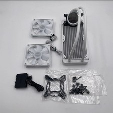 NZXT Kraken 240 RGB 2x120mm AiO Liquid CPU Cooler - Matte White