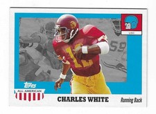 2005 Topps All-American Football Charles White Card #50