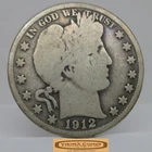 1912-D Barber Silver Half Dollar - #C59374NQ
