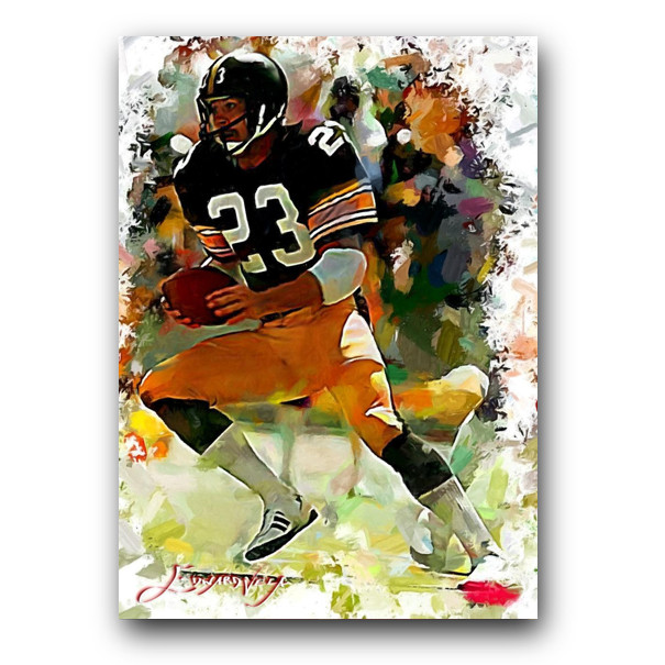 Mike Wagner #2 Art Card Limited 37/50 Edward Vela Signed (Pittsburgh Steelers)
