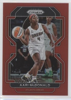 2022 Panini Prizm WNBA Red Prizm 191/199 Aari McDonald #19 5l1