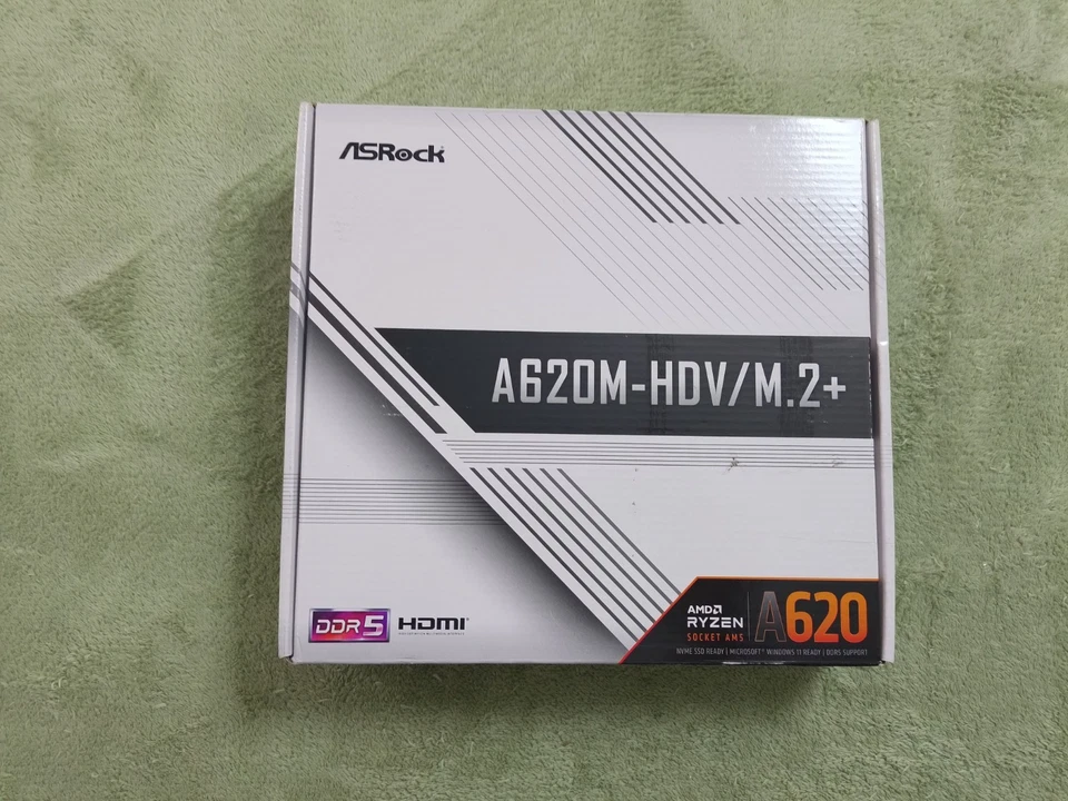 ASRock A620M-HDV/M.2 AMD A620 AM5 DDR5 Micro ATX Motherboard New! - Image 2 of 4