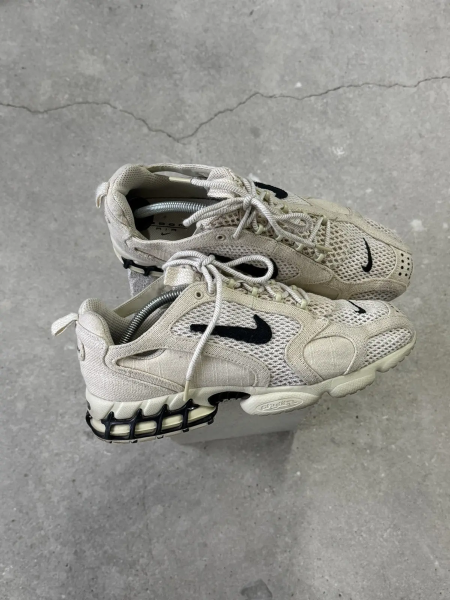 Size 10.5 - Stussy x Nike Air Zoom Spiridon Caged 2 Fossil