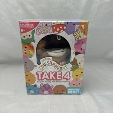 Collectible Squishmallows Take 4 Card Game + Benny The Bigfoot Plush - Brand New