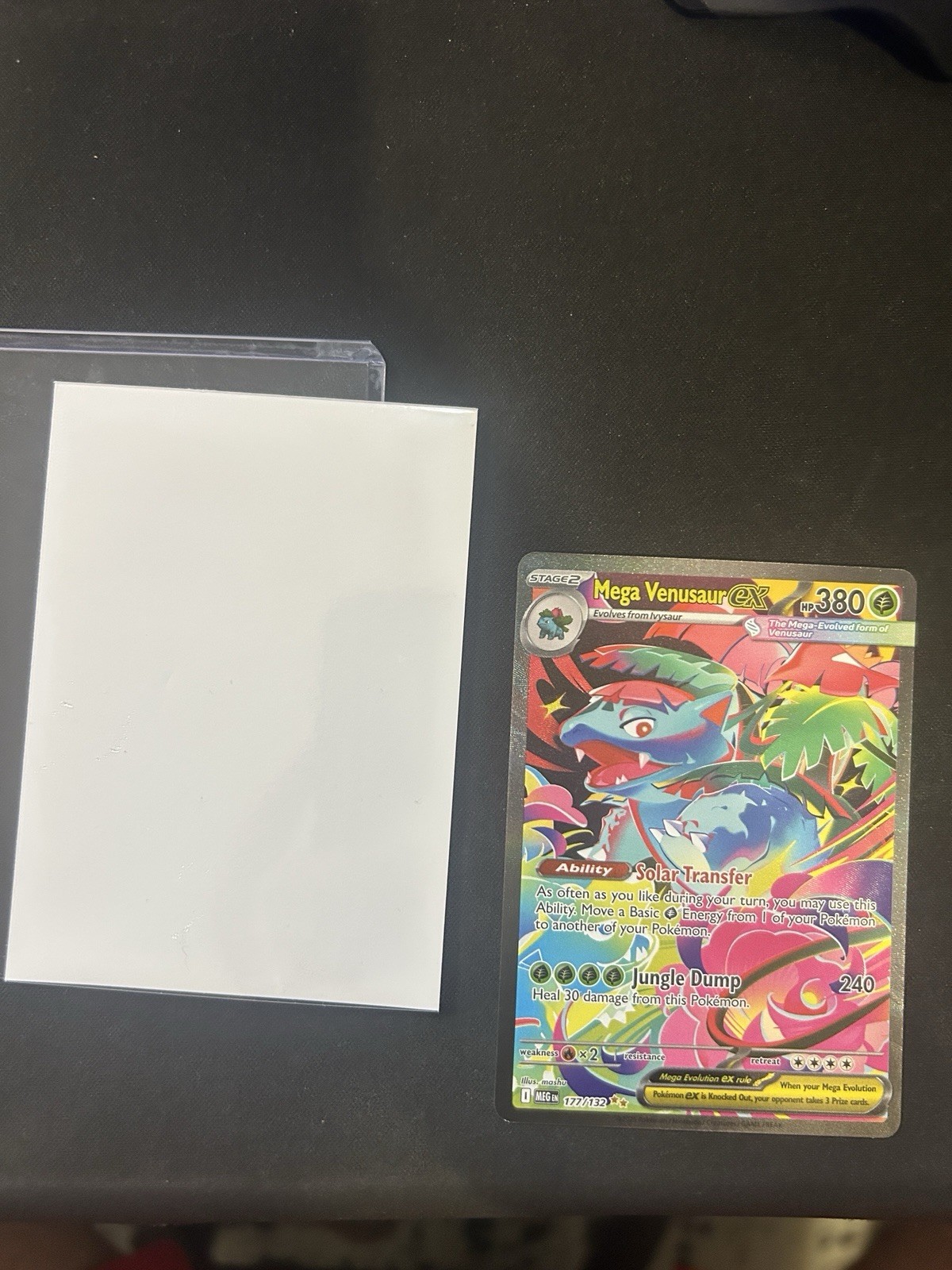 The Pokémon Company Mega Venusaur EX 177/132 ME01 Full Art Holo Secret Rare