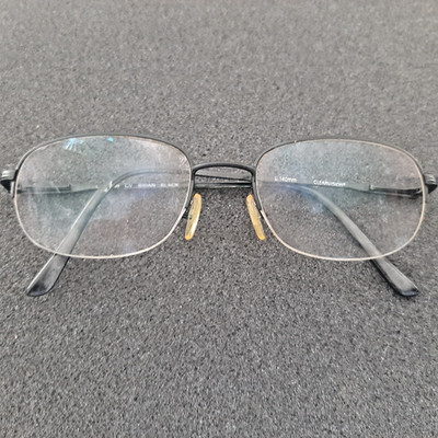 Stylish  ClearVision Brian Black Eyeglasses Full Rim Adjust. Nose Pads 51-18-140