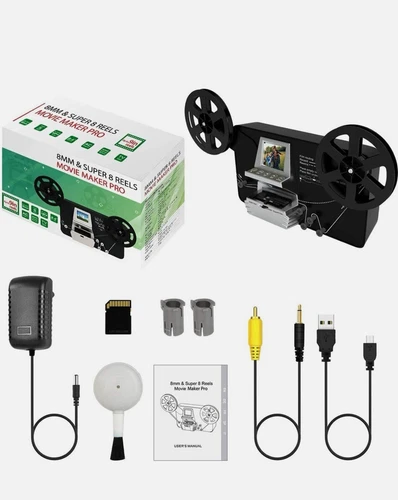 8mm&Super 8 Reels to Digital MovieMaker Film Sanner Converter Pro Film Digitizer