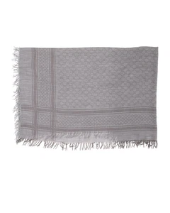 Gucci Foulard Carré "Gg Monogram Diamante Cavendish" En Laine Beige