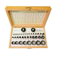 Bezel Setting Punch Set 36 Piece Jewelry Tool Box 1.1mm 22mm for Stone Gem