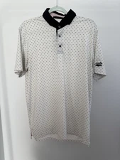 Greyson Golf Polo M | White Performance Shirt | Wolf Logo | Elite Style