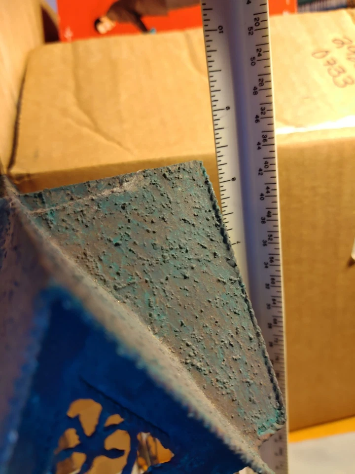 Linterna portavelas vintage de vidrio biselado para casa - filigrana de metal - imitación... Foto 4 de 4