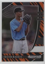 2020 Panini Prizm Draft Picks Tiger Stripes Prizm /99 Triston McKenzie #PDP145