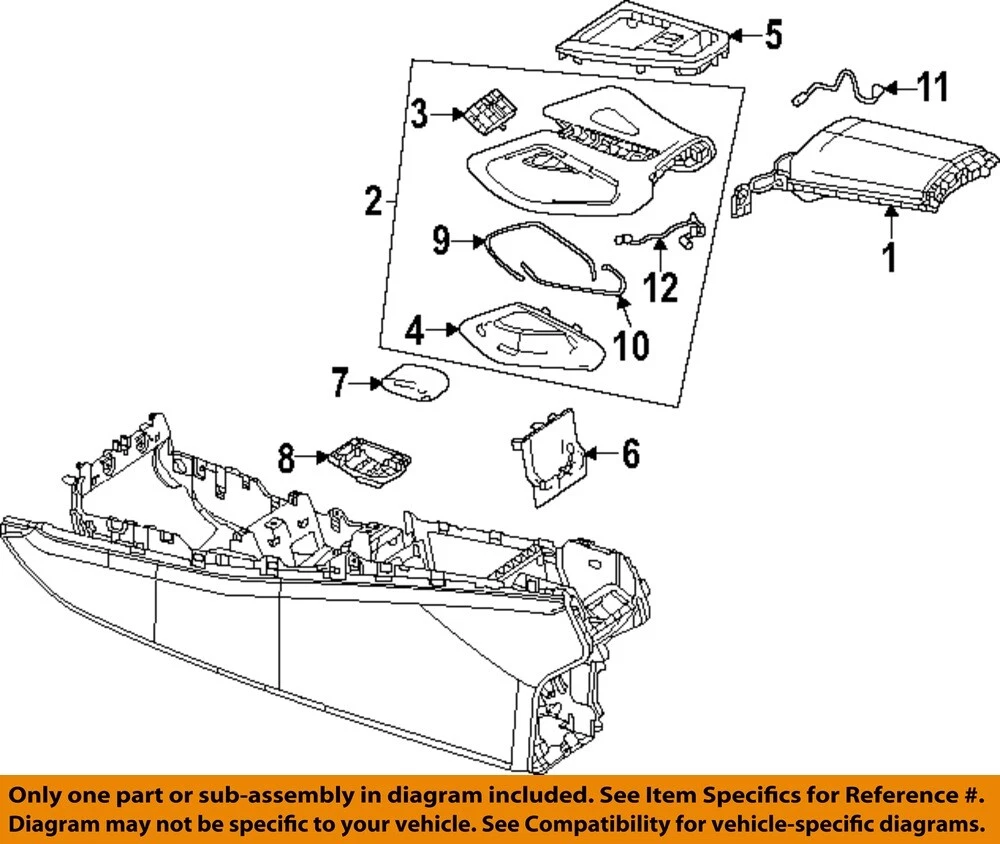 MERCEDES OEM 20-23 GLE350 Console Console-Armrest 16768092008U03 