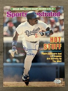 Pedro Guerrero Dodgers Sports Illustrated Magazine Baseball auto psa