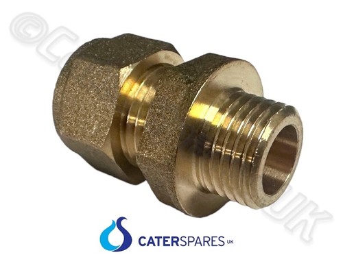 Raccord Réducteur Laiton - 1/2" BSP Mâle Vers 10 Mm Compression Pour Tube Cuivre