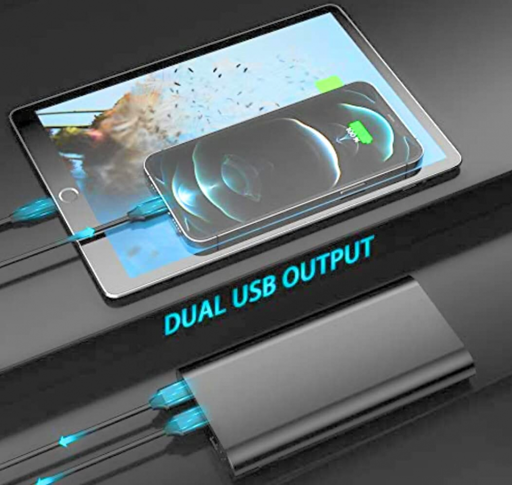 Pocket Juice 20000 mAh DualPort Portable Battery Bank 6 Charges for