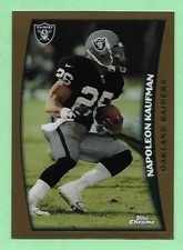 1998 Topps Chrome Football Napoleon Kaufman #14 Raiders👍