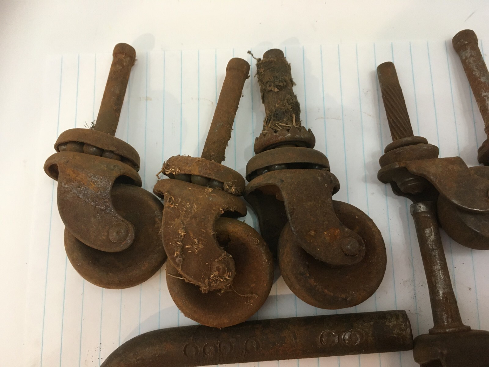 18 Vintage Antique Wheels Casters Furniture Table Chair Dresser Steel / Wood eBay
