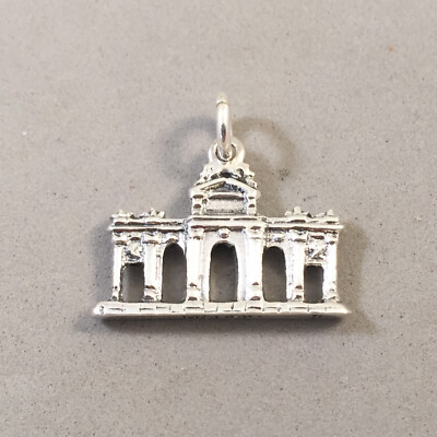 .925 Sterling Silver PUERTA DE ALCALA CHARM Madrid Gate Spain 925 NEW TP16