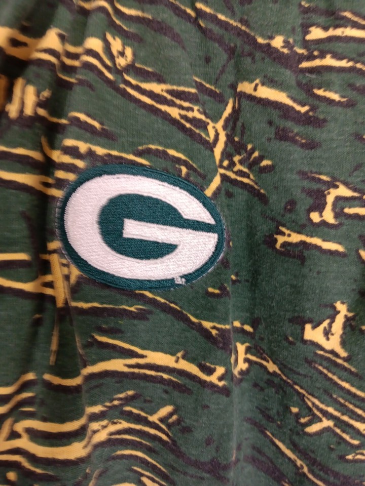 Vintage Zubaz Greenbay Packers Pants Retro 90s NFL Zebra Print Mens