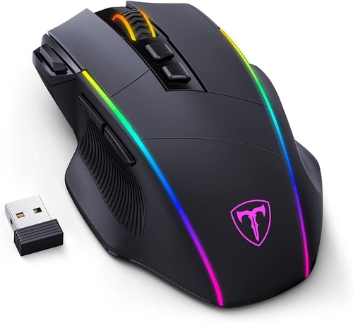 RisoPhy Gaming Maus: 10000 DPI, 8 programmierbare Tasten, Tri-Mode Connectivity - Bild 3 von 10