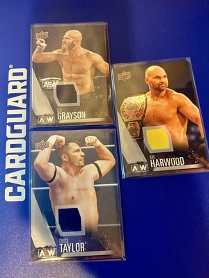 3 Card Lot Aew Relic. Harwood, Taylor, And Grayson. eBay