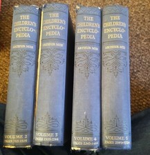 Vintage The Children's Encyclopedia Volume 2,3,4,5 Arthur Mee 