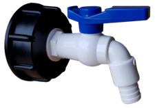 IBC Tap Adapter S60x6 2” Coarse Thread with PVC Lever Valve Fitting
