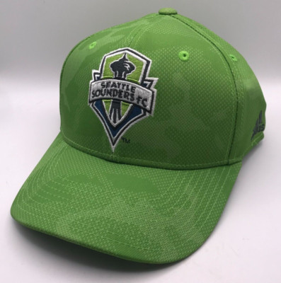 Adidas MLS SEATTLE SOUNDERS FC grün verstellbar Baseball Cap Einheitsgröße