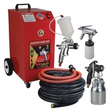 SHOWTIME 99 HVLP Paint Spray Turbine Unit with 3 Paint Spray Guns #TP-99PLUS