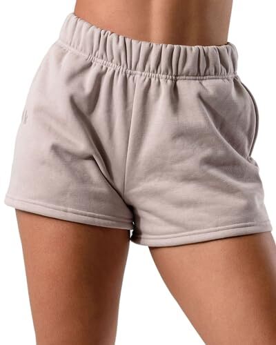 CozyTec Schweißshorts Damen hochtailliert Lounge bequem lässig kleiner Schweinswal - Bild 2 von 7