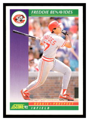 1992 Score #813 Freddie Benavides - Reds (RC)