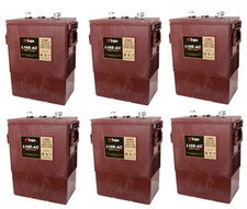  6 Trojan L16E-AC, 6V 370 Ah Deep Cycle Battery 6 BATTERIES