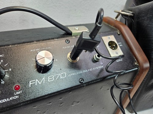 LECTROSONICS FM870 WIRELESS SOUND SYSTEM + WIRELESS MIC (VINTAGE) VIDEO DEMO! 🎥 - Picture 2 of 24