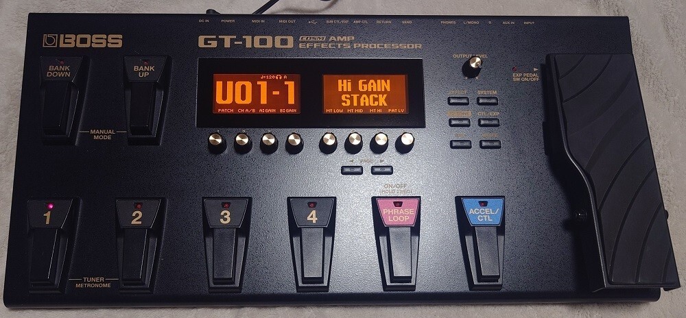 BOSS GT-100 エフェクトプロセッサー Amazon.co.jp: BOSS/GT-100 COSM Amp Effects Processor ボス