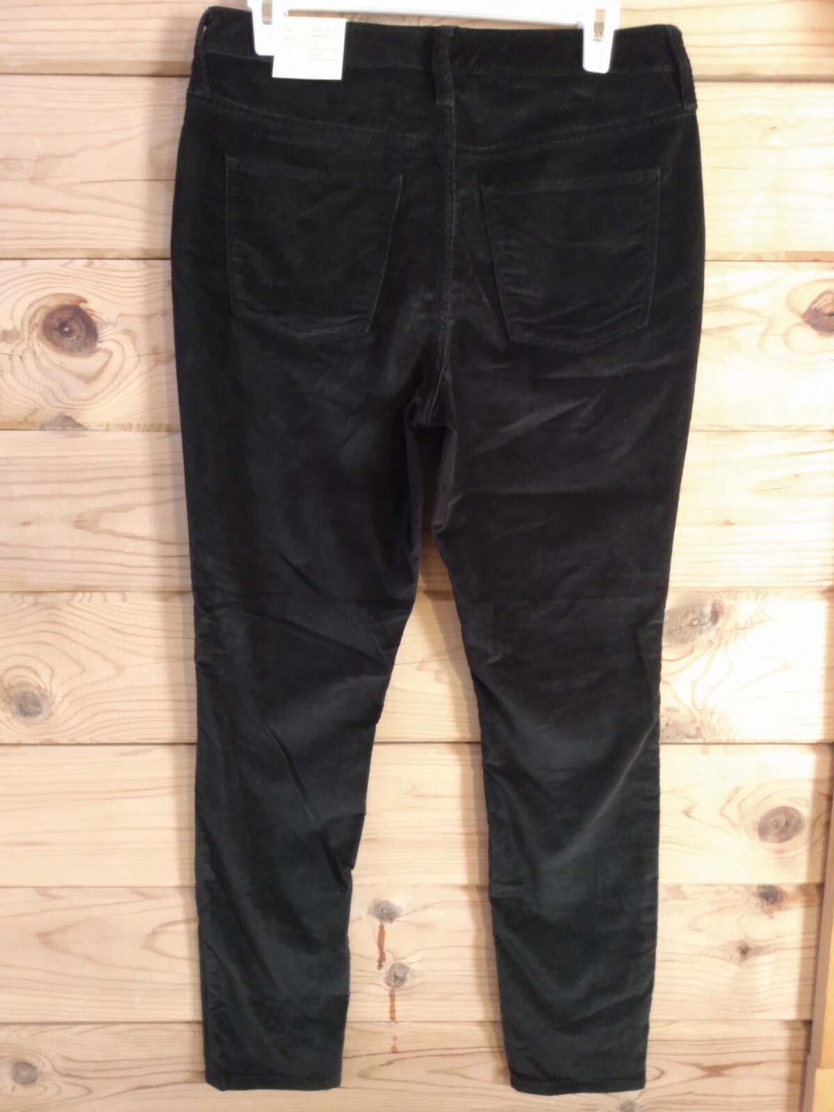 Universal Thread Jeans Women's High Rise Skinny Black Velvet Holiday Sz 10 REG