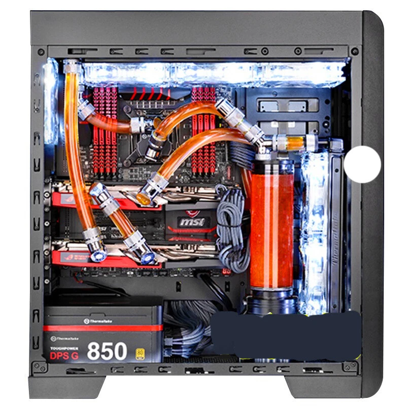 PC Liquid Water Cooling Kit 240mm Radiator Pump Reservoir CPU Block Tube USA Lot - Image 2 of 4