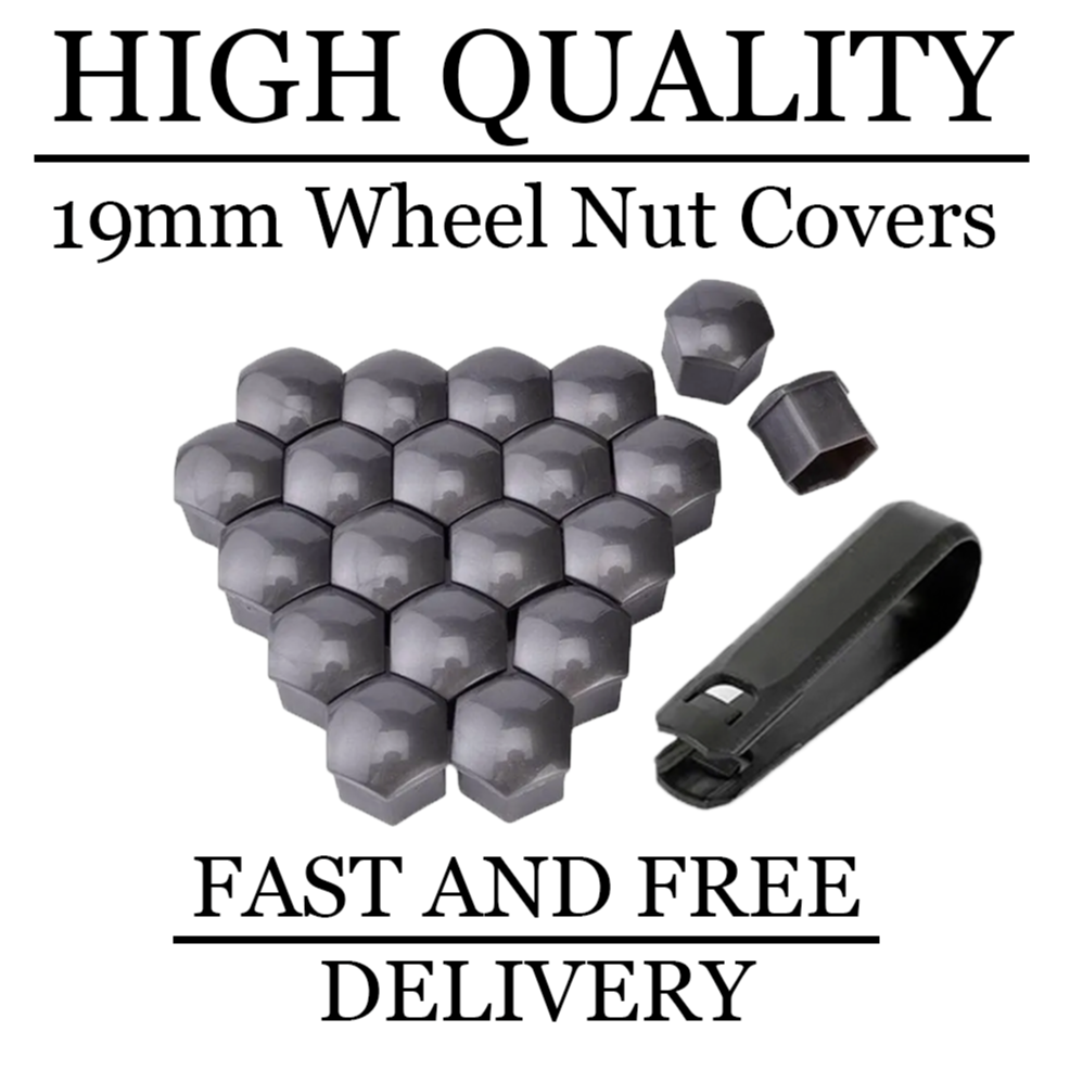 19mm Grey Wheel Nut Bolt Covers x 20 For Audi Q7 [4L] (200615) eBay