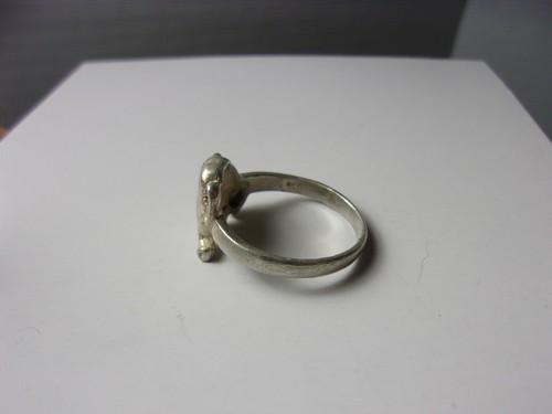 Anillo vintage de plata de ley con diseño de elefante 925 anillo para mujer talla 10,5 - Imagen 5 de 8