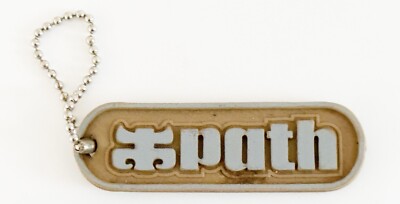 Vintage ipath Keychain Skate Deadstock Shoe Accessory Skateboard Stoner Rubber
