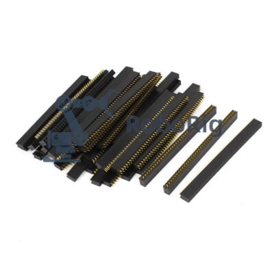 20PCS 2 x 40 2.54mm Double Row Female Pin Header gold-plated