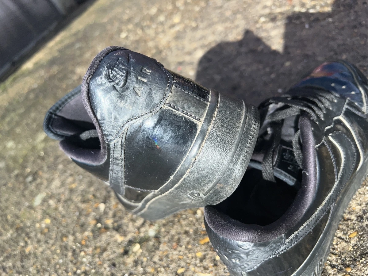 Size UK 6 Nike Air Force 07 LA Shiny Irridescent Black SUPER